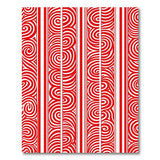 Red Tribal Swirl Area Rug