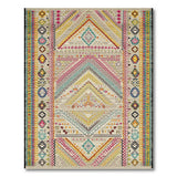 Vibrant Geometric Tribal Area Rug