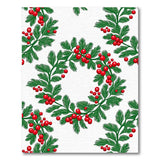 Holly Berry Wreath Pattern Area Rug