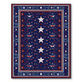 Patriotic Navy Starfield Area Rug