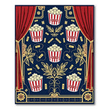 Cinema Popcorn Theater Kids Area Rug