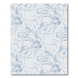 Elegant Blue Swirl Floral Area Rug