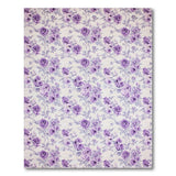 Purple Purple Rose Floral Vintage Area Rug