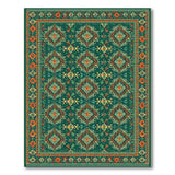 Emerald Green Emerald Green Heritage Tribal Area Rug