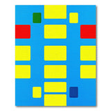 Vibrant Color Block Geometric Area Rug