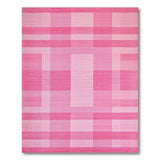 Pink Vibrant Pink Geometric Grid Area Rug