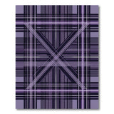 Purple Plaid Geometric Area Rug