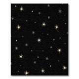 Golden Starburst Night Sky Area Rug
