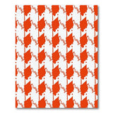 Bold Red Geometric Pattern Area Rug