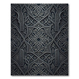 Ornate Grey Arabesque Persian Area Rug