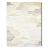 Beige and Neutral Ethereal Clouds Beige Neutral Area Rug