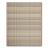Brown Tan Plaid Woven Geometric Modern Area Rug