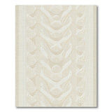 Creamy Wavy Texture Area Rug