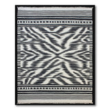 Black White Zigzag Geometric Area Rug