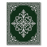 Traditional Persian Elegant Emerald Green Persian Medallion Rug