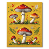 Whimsical Red Toadstool Mushroom Area Rug