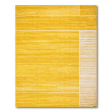 Yellow Geometric Striped Area Rug
