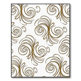 Bronze Swirl Abstract Area Rug