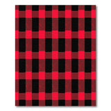 Rustic Black Red Buffalo Plaid Area Rug