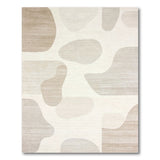 Beige and Neutral Abstract Area Beige Organic Abstract Area Rug