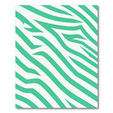 Emerald Green Zebra Stripe Area Rug