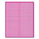 Geometric Modern Vibrant Pink Gingham Checkered Area Rug