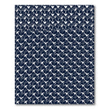 Navy Geometric Graduation Cap Area Rug