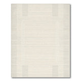 Beige Grid Frame Geometric Area Rug