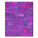 Vibrant Purple Geometric Abstract Area Rug
