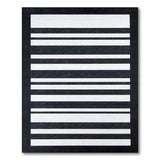 Bold Horizontal Geometric Modern Bold Black White Horizontal Stripe Area Rug