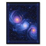 Cosmic Galaxy Swirl Abstract Area Rug
