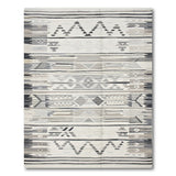 Neutral Geometric Heritage Tribal Rug