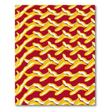 Bold Yellow Banana Red Area Rug