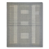 Grey Geometric Grid Woven Area Rug