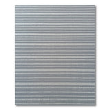 Grey Striped Woven Area Rug
