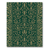 Emerald Green Gold Leaf Ornate Persian Rug