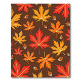 Autumn Maple Leaves Acorns Area Rug