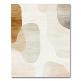 Beige and Neutral Organic Abstract Beige Neutral Area Rug