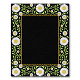 Vintage Daisy Floral Border Area Rug