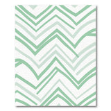 Mint Green Chevron Zigzag Area Rug