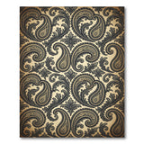 Beige Paisley Traditional Persian Area Rug