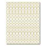 Gold Lattice Geometric Modern Area Rug