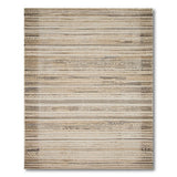 Brown Tan Striped Boho Area Rug