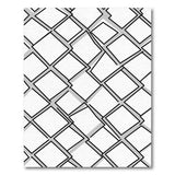 Modern Black White Geometric No. 2 Area Rug