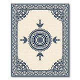 Navy Mandala Persian Traditional Persian Area Rug