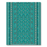 Teal Persian Intricate Motif Area Rug