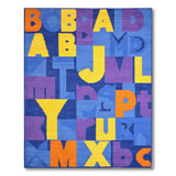 Multi-color and Patterns Vibrant Multi-Color Alphabet Kids Area Rug