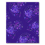 Purple Abstract Organic Area Rug