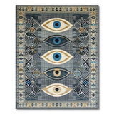 Evil Eye Geometric Modern Area Rug