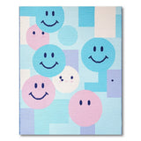 Playful Smiley Faces Area Rug